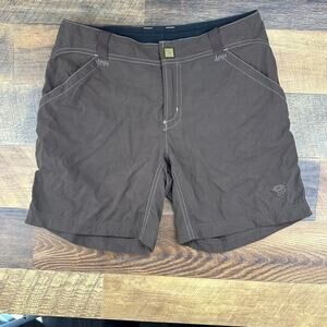 Mountain Hardwear Shorts Womens 4‎ Brown Lightweight Outdoors Hiking Trousers